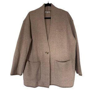 Madewell | Herringbone Mattson Wool Sweater Coat